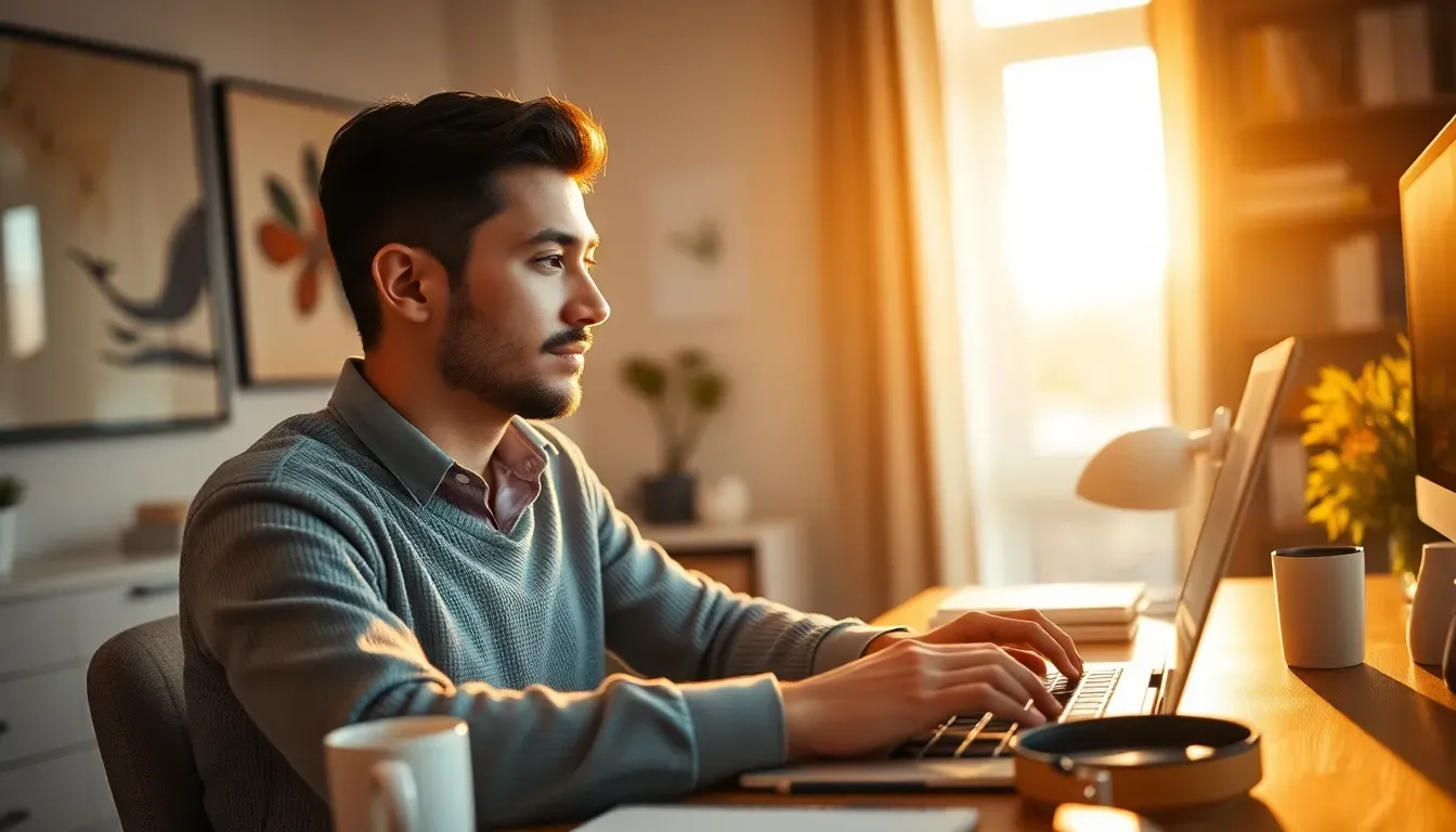 Tela de computador com curso gratuito de cibersegurança e conceitos como cadeado e firewall