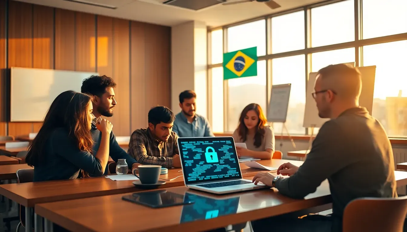 Comparação de cursos de cibersegurança presenciais e EAD no Brasil, com destaque para laboratórios práticos e certificações.