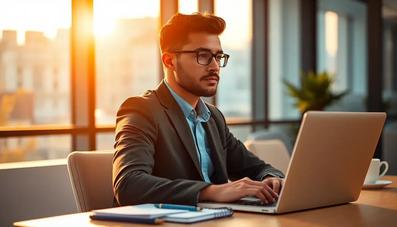 Técnico de TI configurando firewall em servidor corporativo com monitoramento em tela no Rio de Janeiro