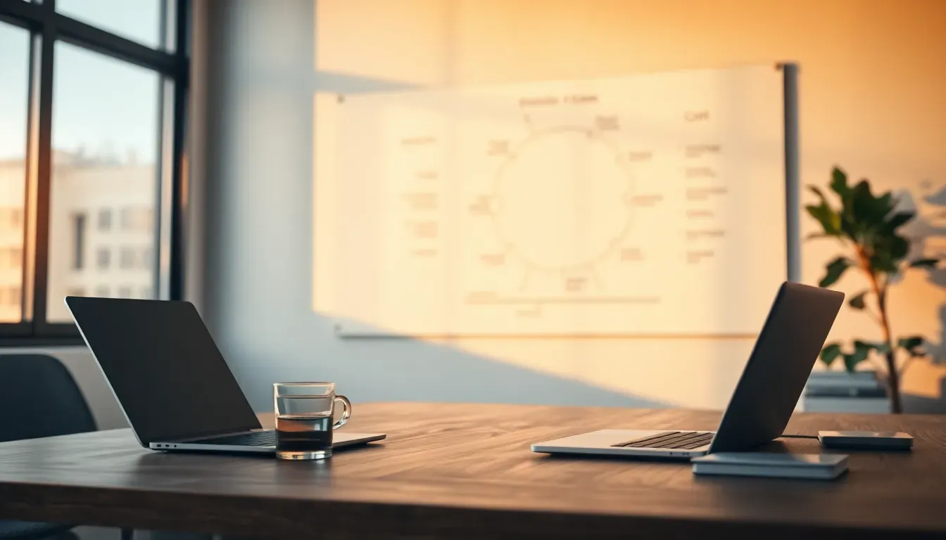 Roadmap de redução de custos de TI em 12 meses com gráfico de barras, calendário e KPIs em dashboard