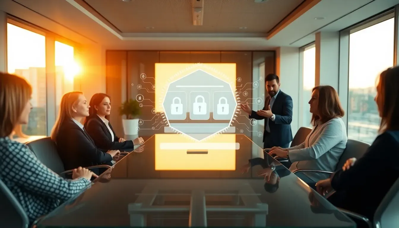 Ilustração dos três pilares da segurança da informação: confidencialidade, integridade e disponibilidade, com cadeado, checksum e servidor ativo