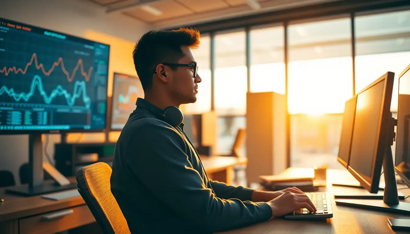 Dashboard do Grafana exibindo métricas de latência, perda de pacotes e uso de CPU em tempo real