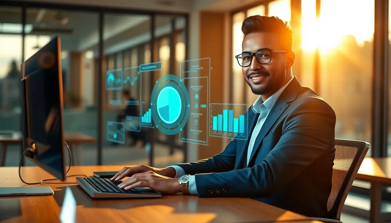 Tela de computador mostrando integração entre sistemas contábeis e ERP com fluxo de dados automatizado