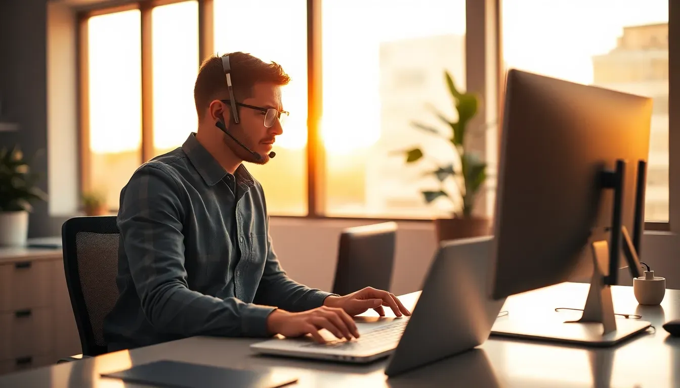 Técnico de TI oferecendo suporte remoto e presencial para empresa sem equipe interna